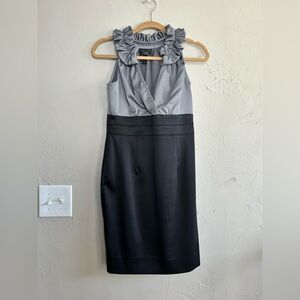 Gorgeous silver & black dress from Dress Barn